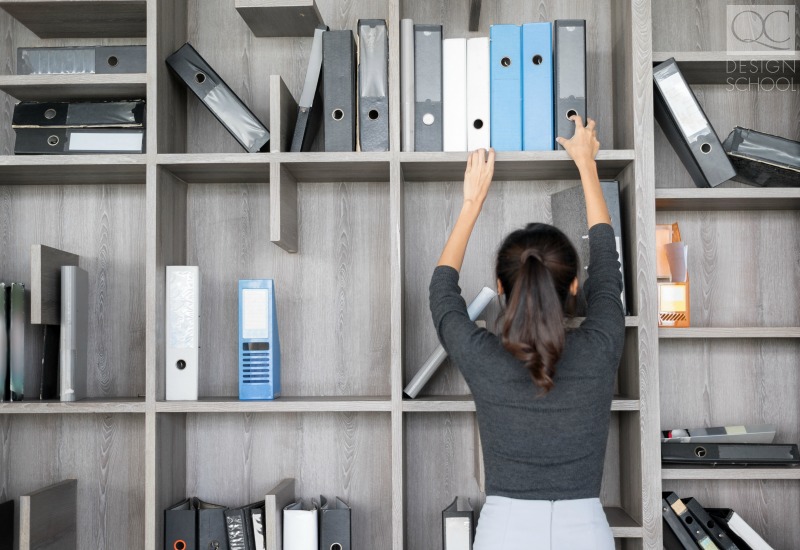 filing binders in order professionally organized office