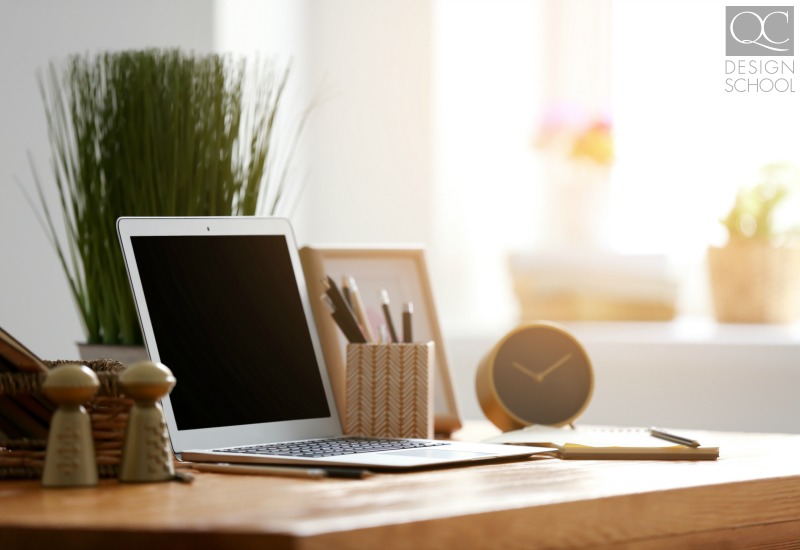 professionally organized desk