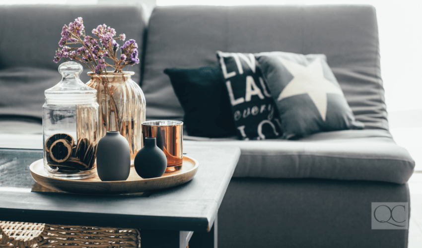 room and coffee table decor