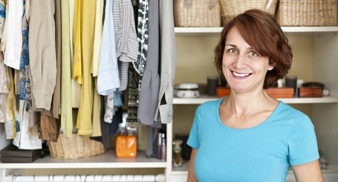 Woman becoming a professional organizer