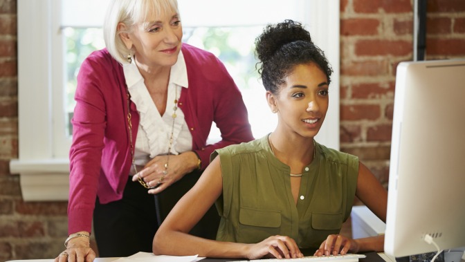 Mentoring between two professional women