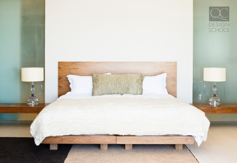 staged cottage bedroom