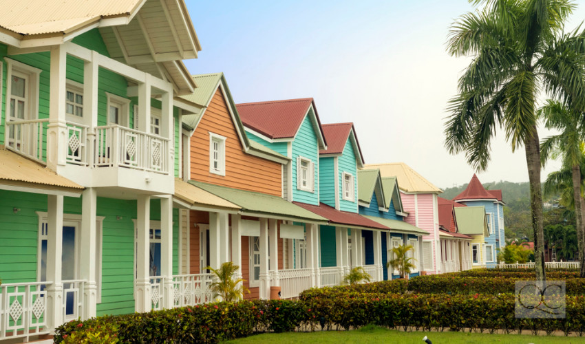 colorful exteriors of homes