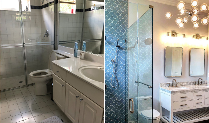 Laura Sells Palm Beach - Interior Decorating and Redesign of a bathroom